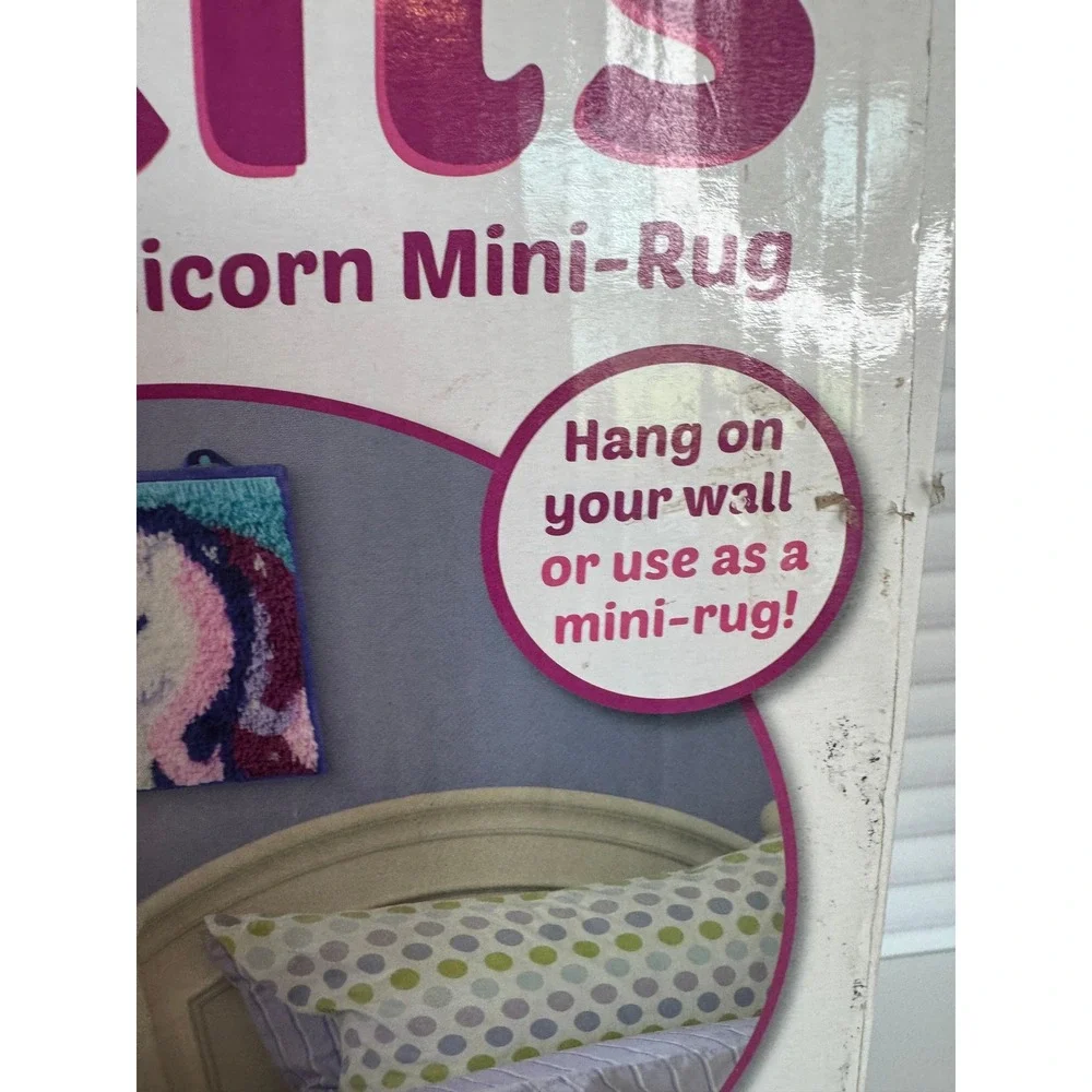 LatchKits Unicorn Mini Rug Latch‎ Hook Craft Kit New Complete Ages 6 Plus
